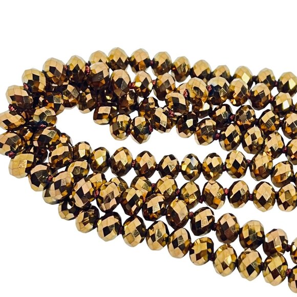 Kirks Folly Single Strand Shimmer Bead Flapper Necklace (5996) - Picture 4 of 8